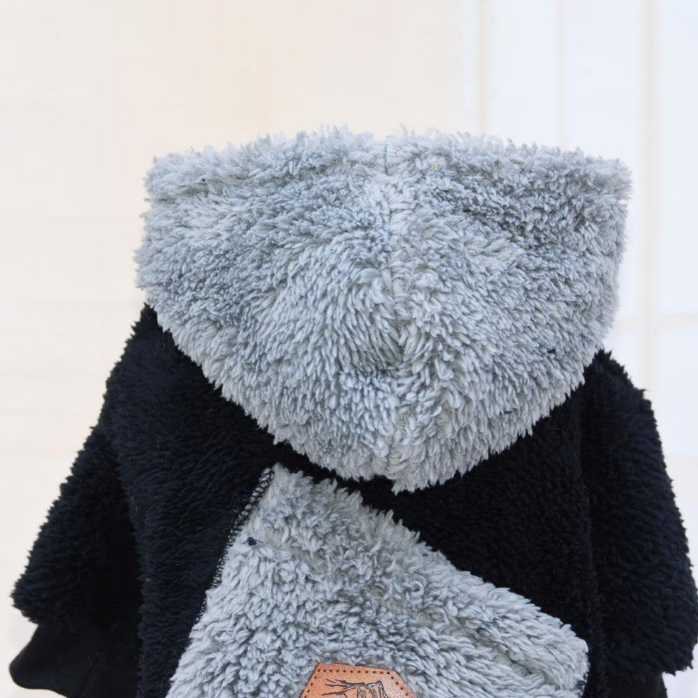Dog Plush Sweater Hoodies for Winter Thicken Puppy Coat Imitation Fur Warm Dog Apparel Dog Clothes with Pocket for Tiny Small Medium Dogs Animals & Pet Supplies > Pet Supplies > Dog Supplies > Dog Apparel 777447070   