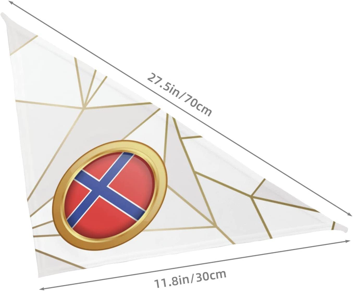 Golden Disc Norway Flag Pet Dog and Cat Decorative Triangle Scarf,Dog Bandana,Breathable and Stain Resistant. Animals & Pet Supplies > Pet Supplies > Dog Supplies > Dog Apparel ZALTAS   