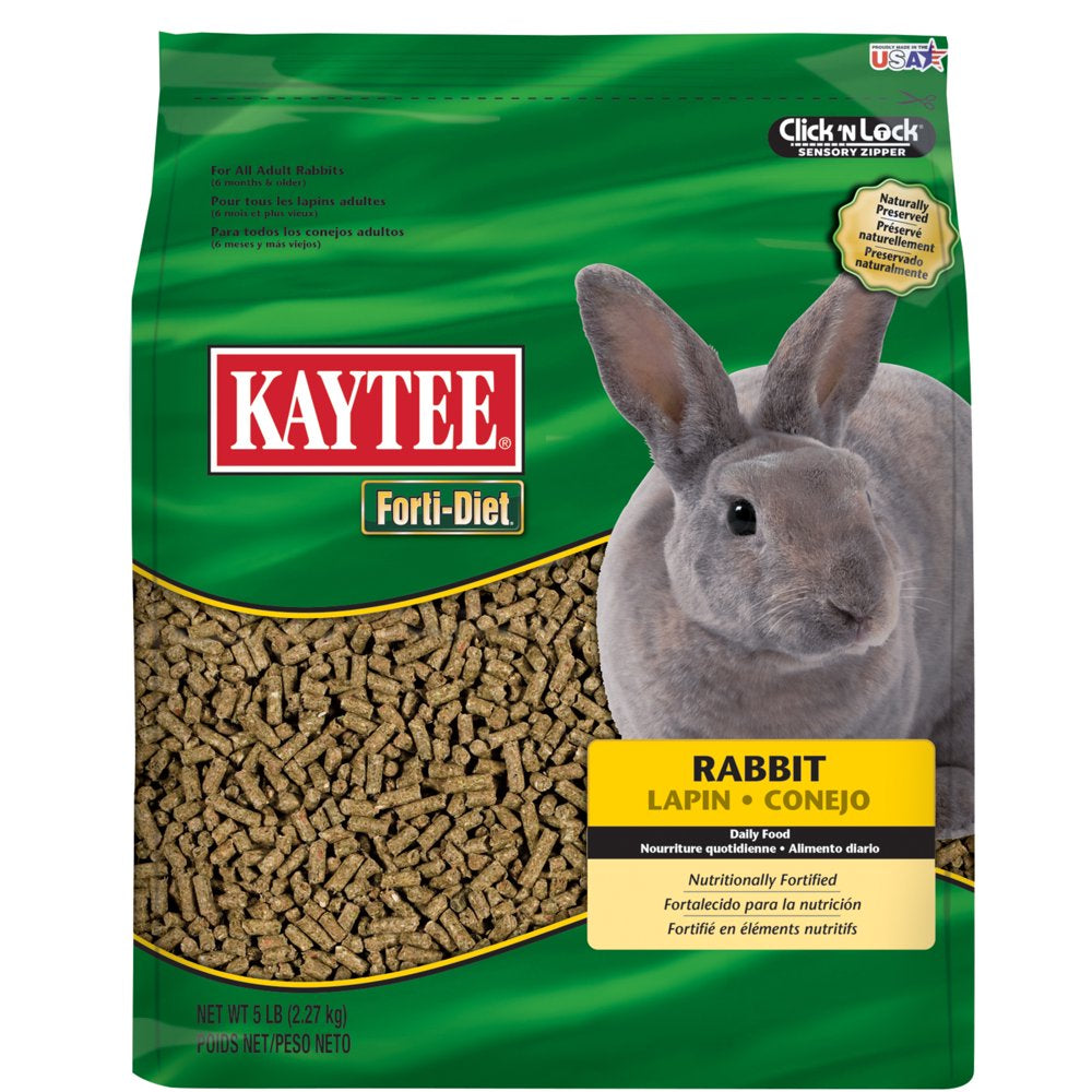 Kaytee Forti Diet Rabbit Food 5 Pounds Animals & Pet Supplies > Pet Supplies > Small Animal Supplies > Small Animal Food Central Garden and Pet   