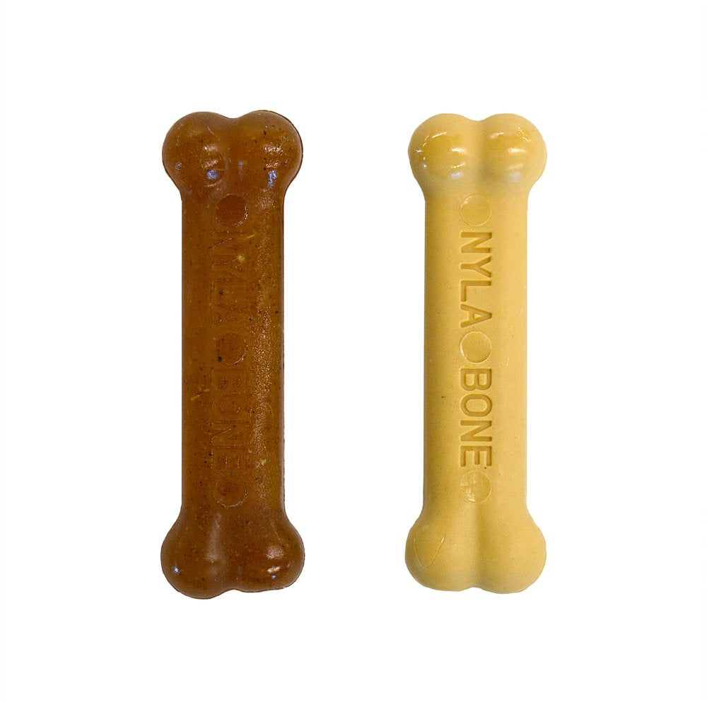 Nylabone Classic Puppy Chew Flavored Durable Dog Chew Toy Bones X-Small/Petite (2 Count) Animals & Pet Supplies > Pet Supplies > Dog Supplies > Dog Toys Central Garden and Pet   