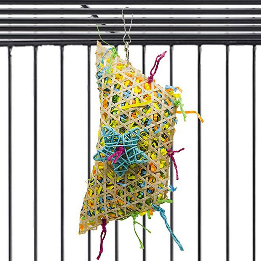 Fovolat Bird Chewing Toys Bird Shredding Toys Parrot Cage Shredder Toy Bird Shredding Toys Relieves Boredom Bird Chew Toys Enhance Mood Parrot Cage Shredder Accessories for Cockatiel Astonishing Animals & Pet Supplies > Pet Supplies > Bird Supplies > Bird Cage Accessories Fovolat   