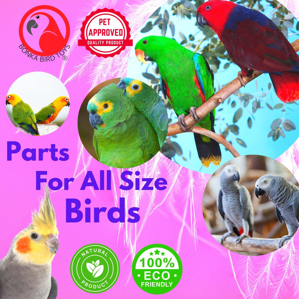 Bonka Bird Toys Pack 4 Coconut 1/2 Shell with Fiber Animals & Pet Supplies > Pet Supplies > Bird Supplies > Bird Toys Bonka Bird Toys   