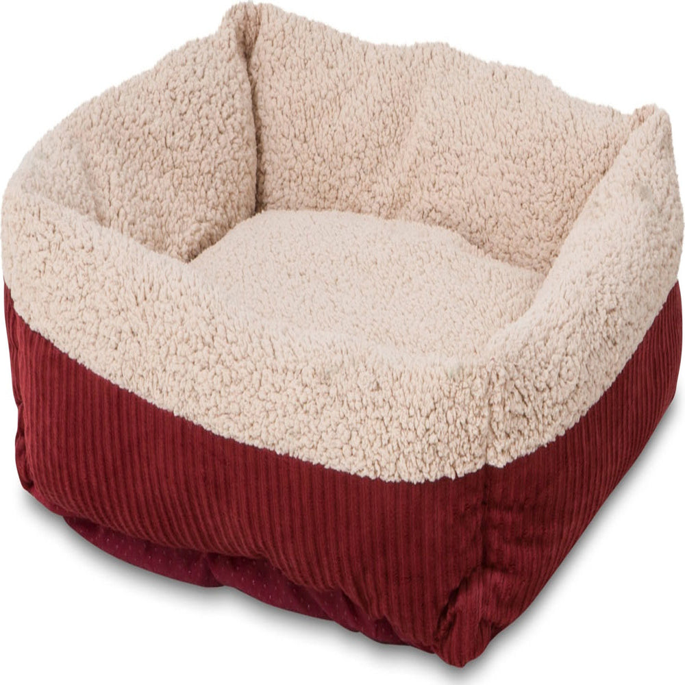 Aspen Pet Rectangular Pet Cat Bed, Red Animals & Pet Supplies > Pet Supplies > Cat Supplies > Cat Beds Doskocil Manufacturing Co Inc   