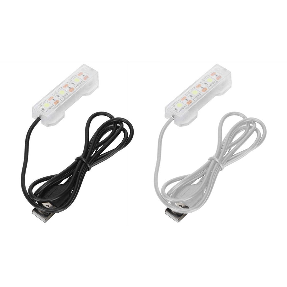 CANKER 2 Inch Easy to Use LED Aquarium Light for Small Tank Great for Night Viewing