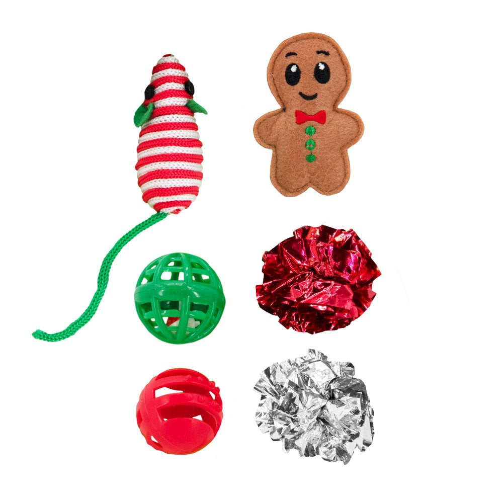 Petstages Whimsical Holiday Tree Cat Toy Multipack, Multi, One-Size Animals & Pet Supplies > Pet Supplies > Cat Supplies > Cat Toys Petstages   