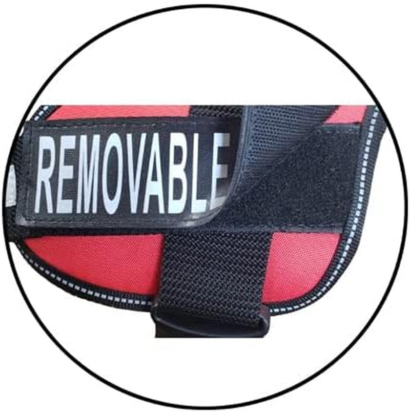 Service Dog Harness Vest Cool Comfort Nylon for Dogs Small Medium Large Girth, Purchase Comes with 2 in Training Reflective Patches. Please Measure Dog before Ordering (Girth 24-31", Red) Animals & Pet Supplies > Pet Supplies > Dog Supplies > Dog Apparel Doggie Stylz   