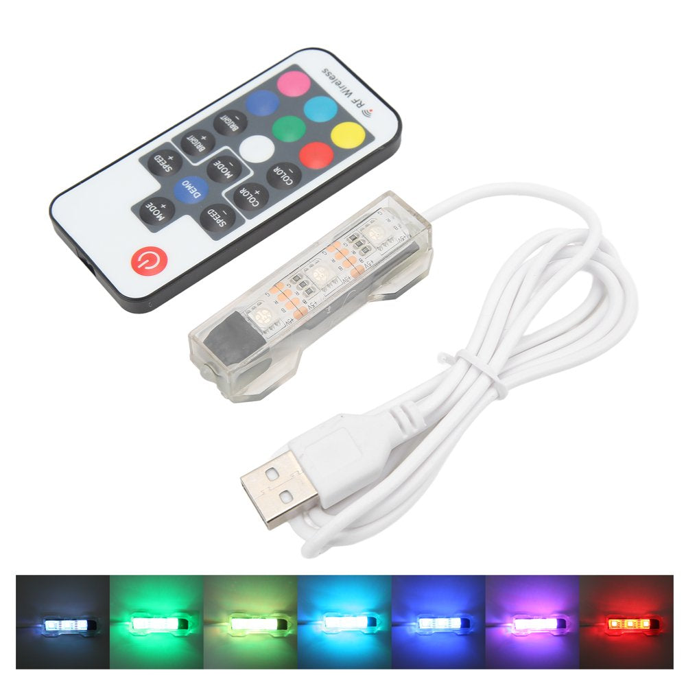 LED Aquarium Light, Colorful USB Charging Underwater Light Light Weight for Small Fish Tanks for Medium Fish Tanks White Line Animals & Pet Supplies > Pet Supplies > Fish Supplies > Aquarium Lighting Spptty   