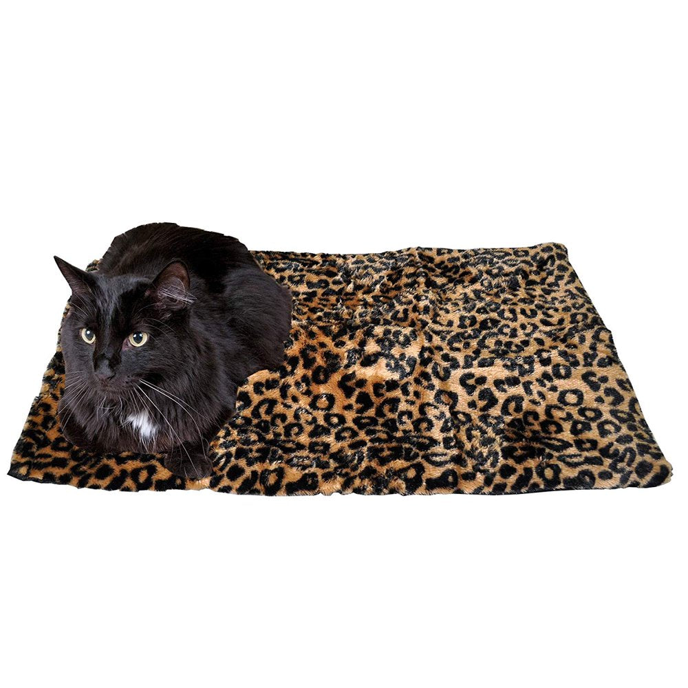 Downtown Pet Supply Thermal Cat Bed - Insulated Cat Mat with Aluminum Film & Sherpa Backing - Washer Safe Faux Fur Cover - Self-Warming Nap Animals & Pet Supplies > Pet Supplies > Cat Supplies > Cat Beds Downtown Pet Supply L Beige 