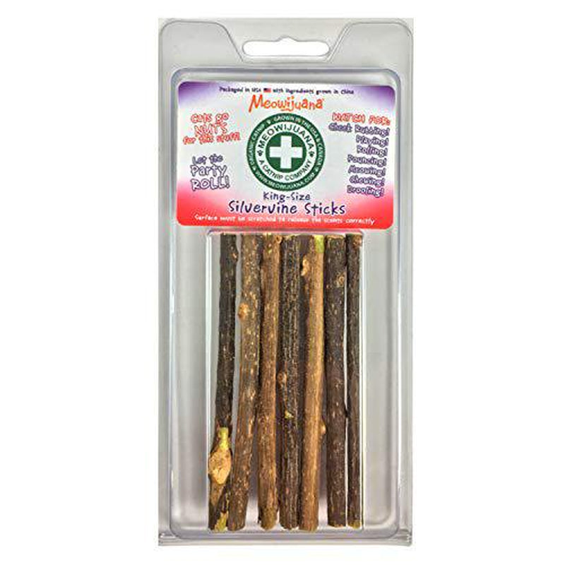 Meowijuana | King Size Silverine Sticks | All Natural Matatabi Chew Sticks | High Potency Cat Treat | Cat Dental Health | Catnip Alternative | Feline and Cat Lover Approved Animals & Pet Supplies > Pet Supplies > Cat Supplies > Cat Treats meowijuana   