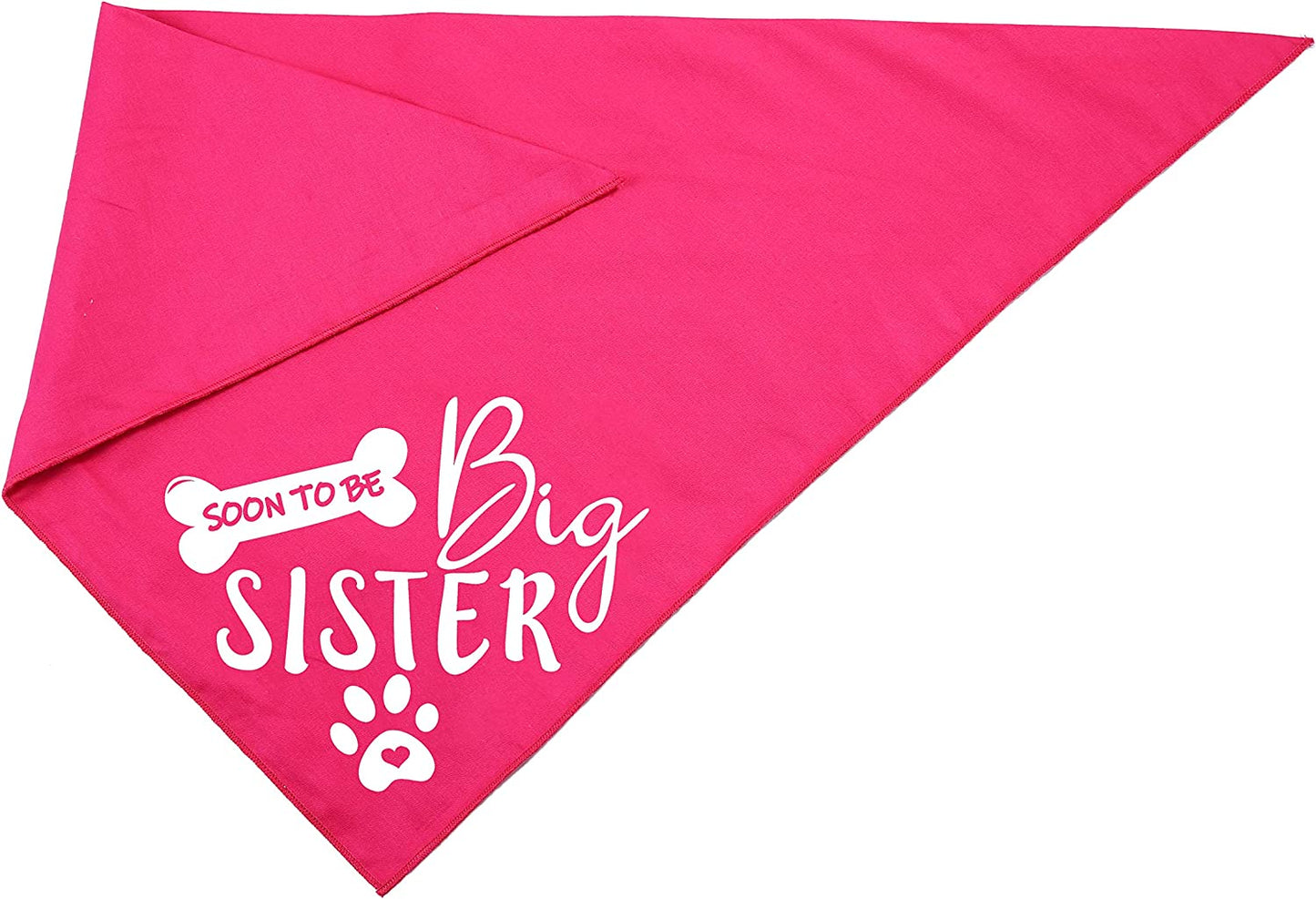 Pawskido Big Sister Dog Bandana,Reversible Triangle Bibs Pet Scarf Animals & Pet Supplies > Pet Supplies > Dog Supplies > Dog Apparel Pawskido   