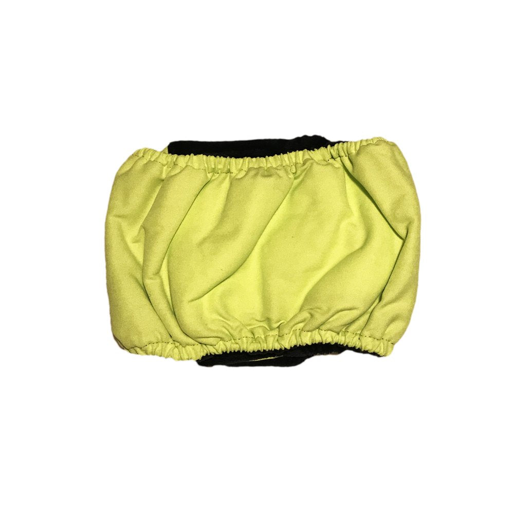 Barkertime Neon Green Washable Dog Belly Band Male Wrap - Made in USA Animals & Pet Supplies > Pet Supplies > Dog Supplies > Dog Diaper Pads & Liners Barkertime   