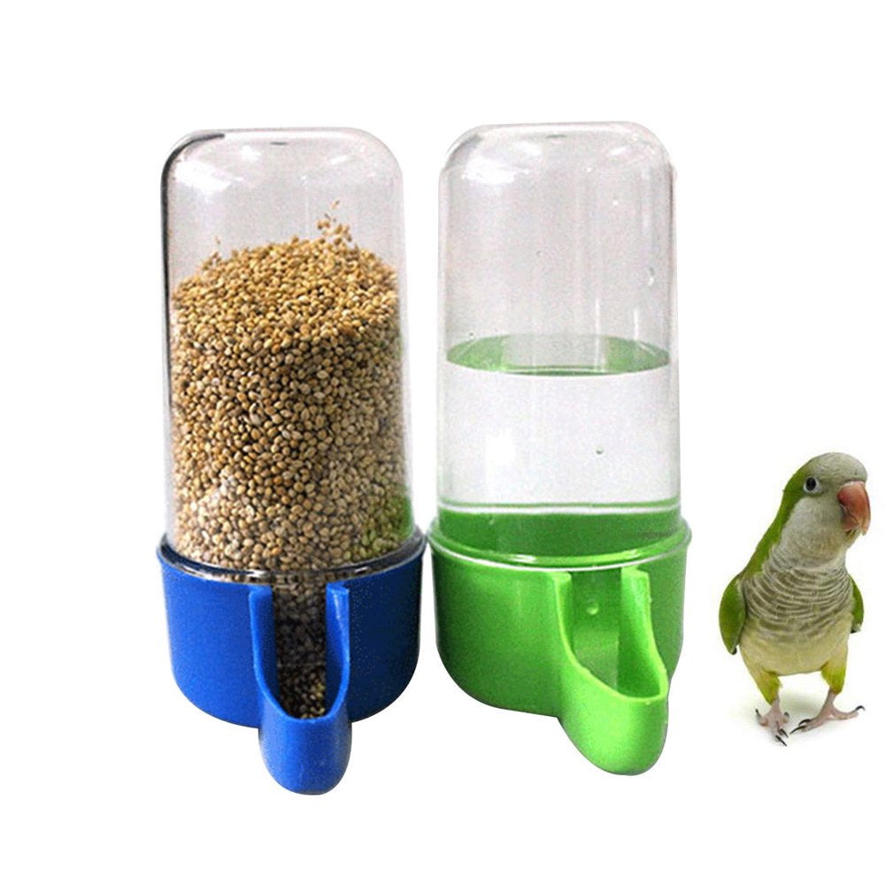 Meidiya 4Pcs Pet Supplies Automatic Bird Feeder,Bird Waterer & Feeder Parakeet Hanging Food Dispenser Bird Cage Accessories for Parrots Budgie,Cockatiel,Lovebirds Animals & Pet Supplies > Pet Supplies > Bird Supplies > Bird Cage Accessories Meidiya S 4Pcs 