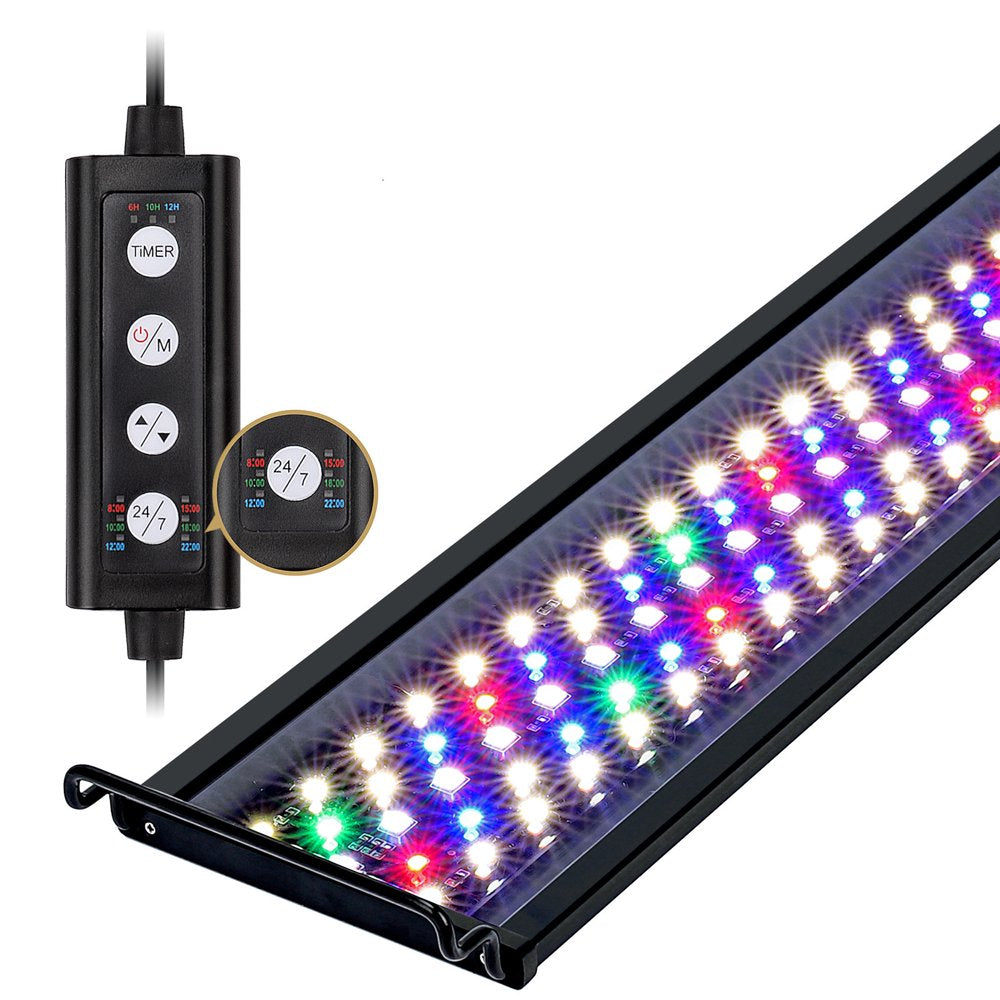 Hygger LED Aquarium Light, Full Spectrum Freshwater Fish Tank Light, 6 Colors/26W Animals & Pet Supplies > Pet Supplies > Fish Supplies > Aquarium Lighting hygger 18W(18"-24")  