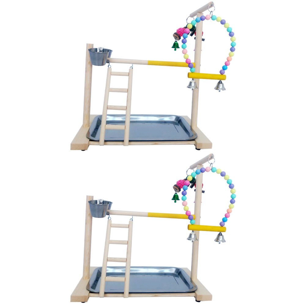 FRCOLOR Parrot Bird Gym Play Cockatiel Playground Birds Cage Small Toy Chew Stand Hanging Toys Playstand Ladder Climbing Animals & Pet Supplies > Pet Supplies > Bird Supplies > Bird Gyms & Playstands FRCOLOR   