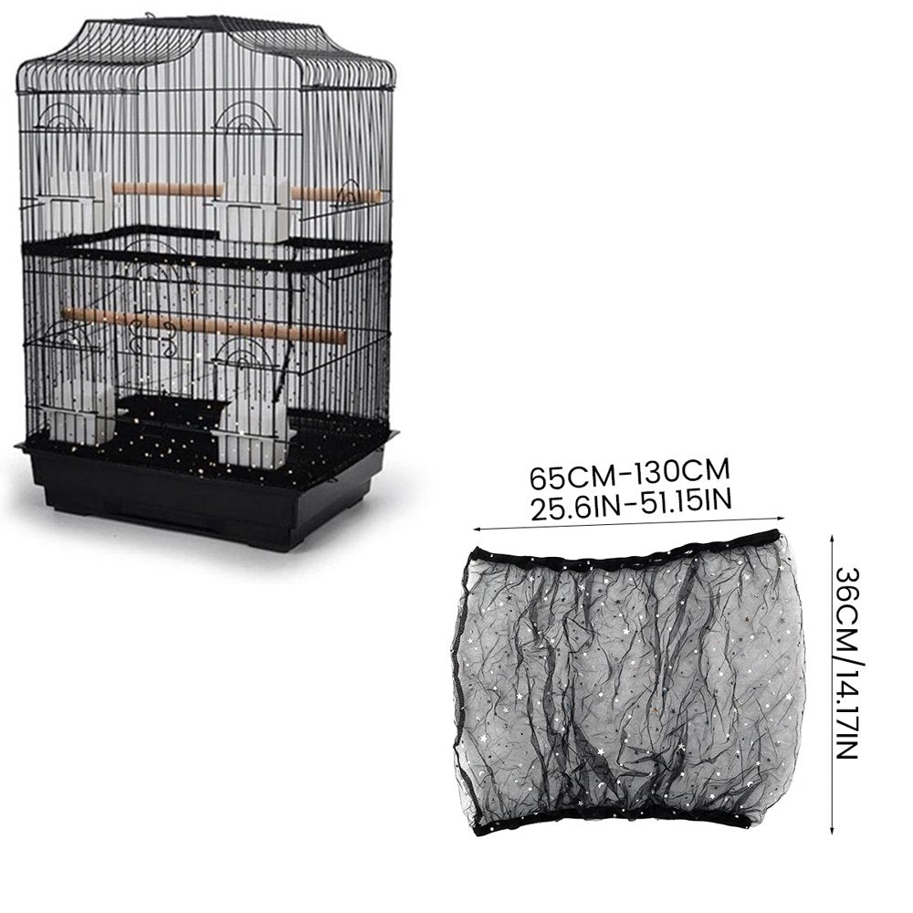 Birdcage Cover Adjustable Bird Cage Seed Catcher Nylon Parrot Cage Ski –  KOL PET