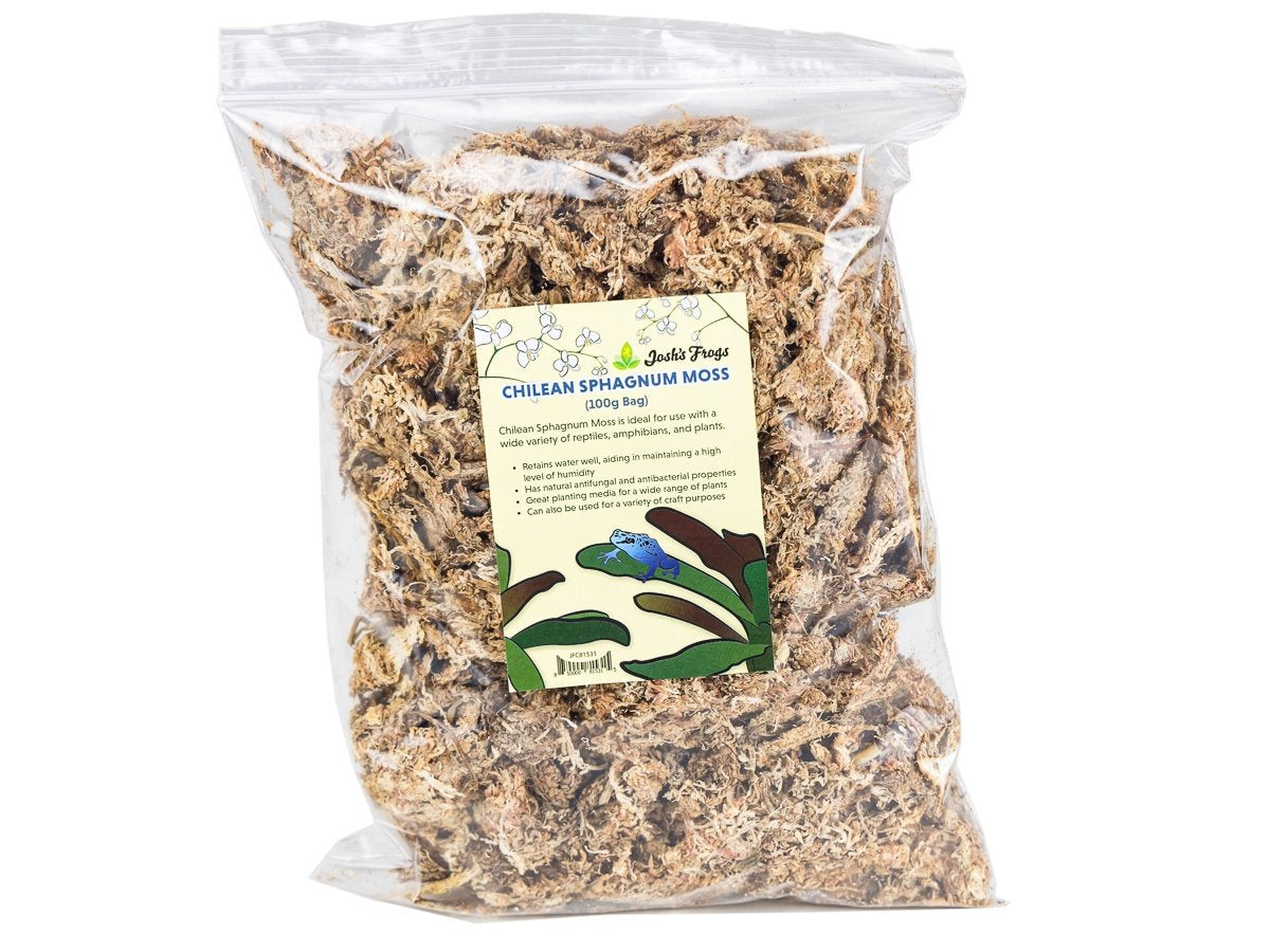 Josh'S Frogs Chilean Sphagnum Moss (100G Bag) Animals & Pet Supplies > Pet Supplies > Reptile & Amphibian Supplies > Reptile & Amphibian Substrates Josh's Frogs Bag  