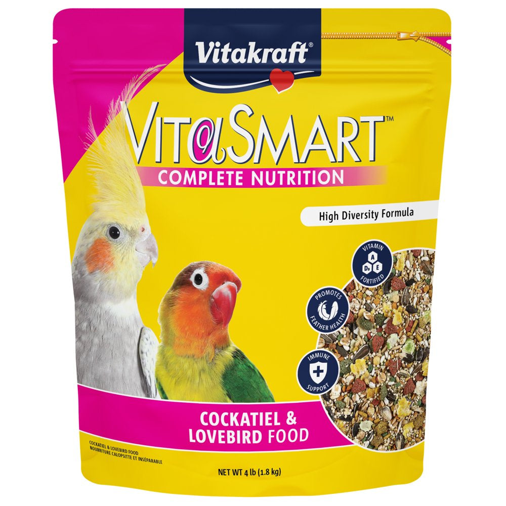 Vitakraft Vita Smart Gourmet Cockatiel and Lovebird Food - Vitamin-Fortified - Daily Pet Bird Food Animals & Pet Supplies > Pet Supplies > Bird Supplies > Bird Food Vitakraft Sun Seed   