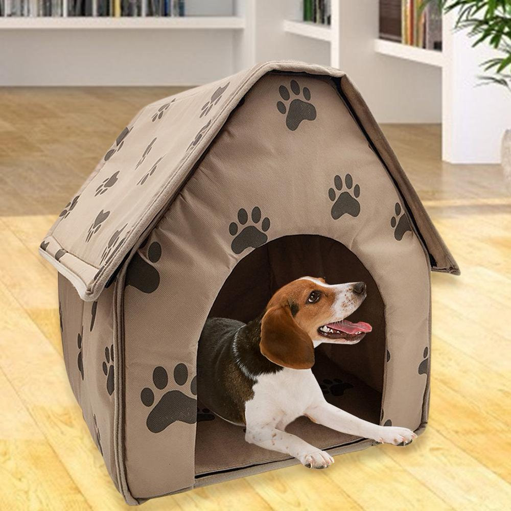 Tiyuyo Portable Dog House Foldable Winter Warm Pet Bed Nest Tent Cat Puppy Kennel Animals & Pet Supplies > Pet Supplies > Dog Supplies > Dog Houses tiyuyo   