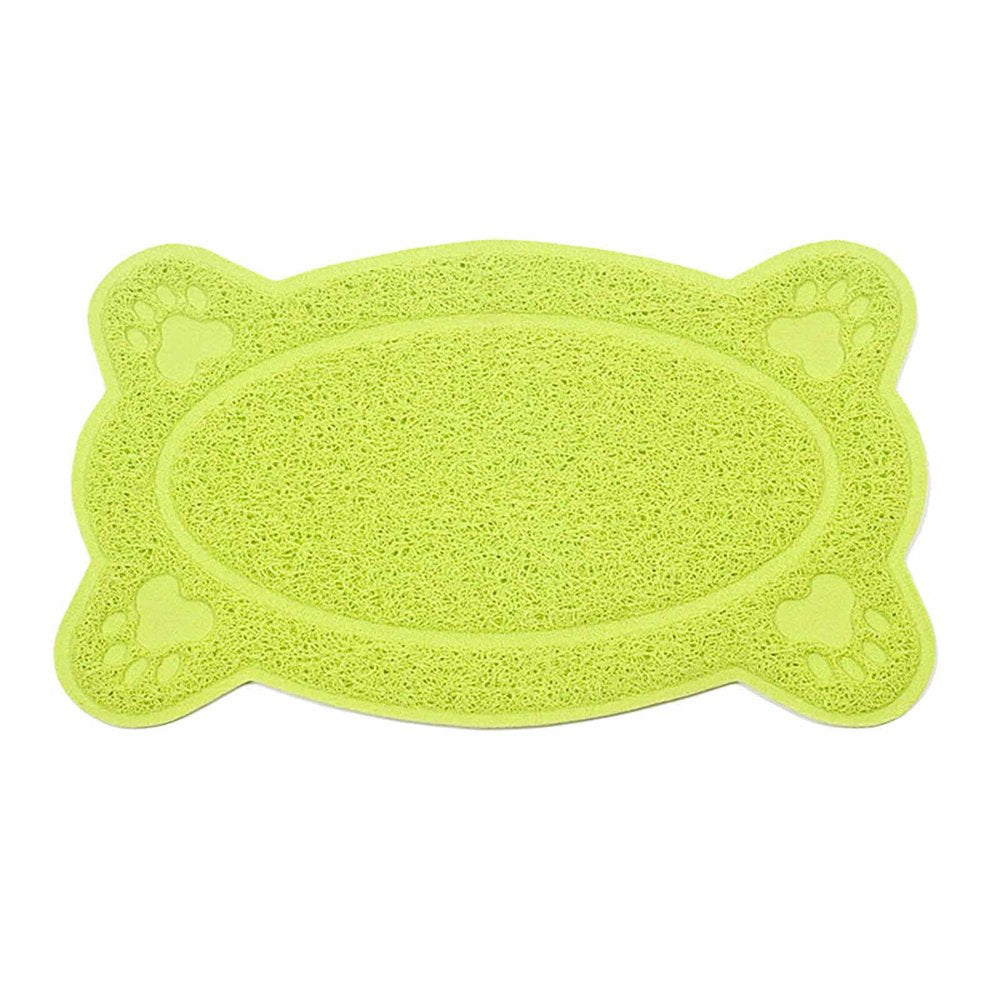 Cat Litter Pads Cat Litter Mat Kitty Litter Trappings Mat for Litter Boxes Kitty Litter Mat to Trap Mess Scatter Control Washable Indoor Pet Rug and Carpet Pets Plastic Beige Animals & Pet Supplies > Pet Supplies > Cat Supplies > Cat Litter Box Mats GNEIKDEING One Size Green 