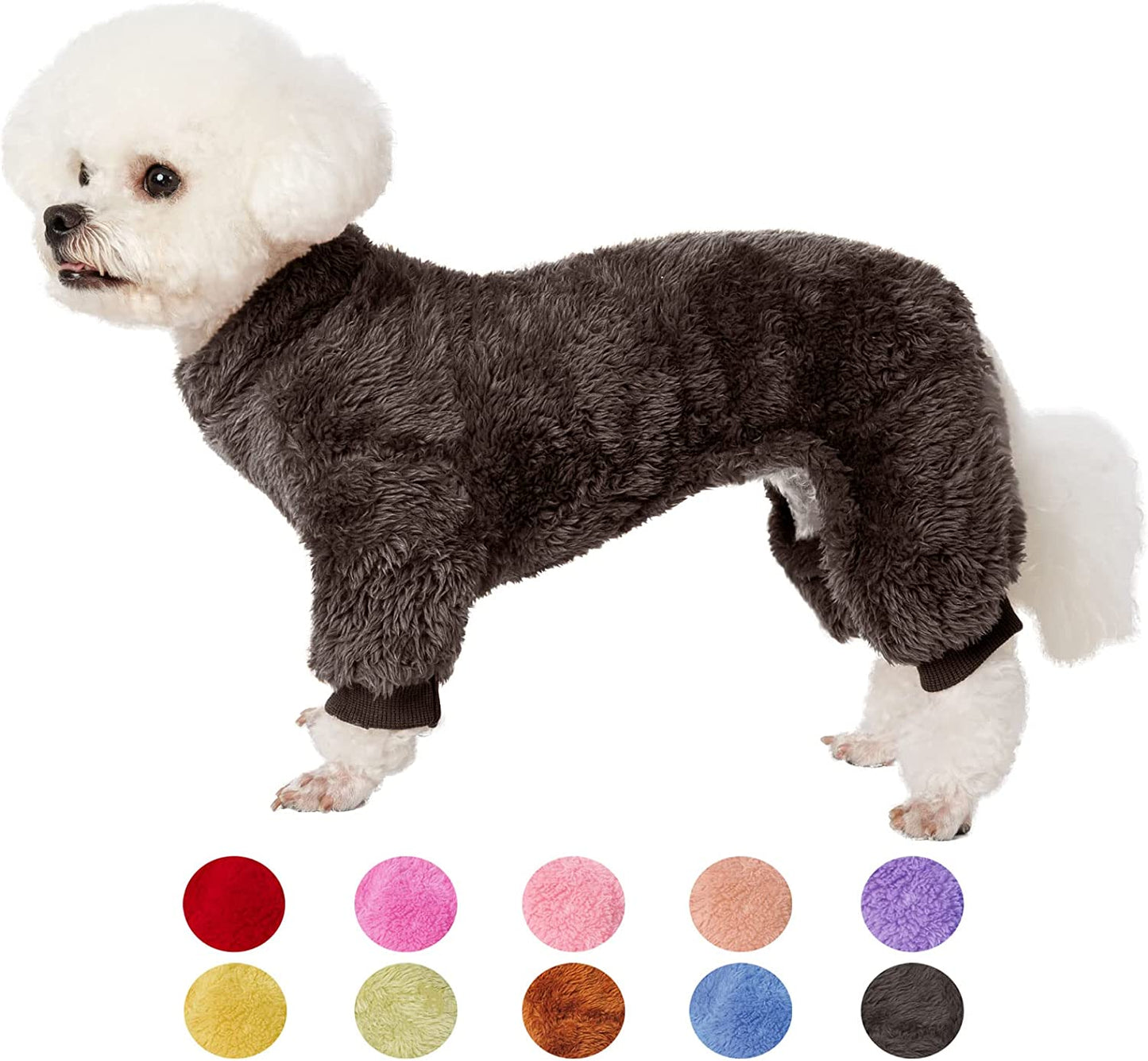 Dog Sweater Coat, Dog Pajamas PJS, Dog Clothes, Dog Christmas Sweaters for Small Medium Dogs Boy Girl Cat Apparel Doggie Jacket Onesie Soft Warm Holiday Outfits (Small, Pink) Animals & Pet Supplies > Pet Supplies > Dog Supplies > Dog Apparel YUGGI Dark grey Small 