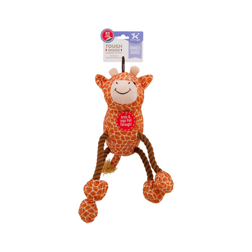 Outward Hound Dangle Dudes Giraffe Plush Dog Toy, Tan, Medium Animals & Pet Supplies > Pet Supplies > Dog Supplies > Dog Toys Outward Hound   