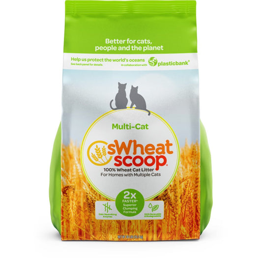 Swheat Scoop Multi-Cat Natural Clumping Wheat Cat Litter, 36Lb Animals & Pet Supplies > Pet Supplies > Cat Supplies > Cat Litter sWheat Scoop, LLC   