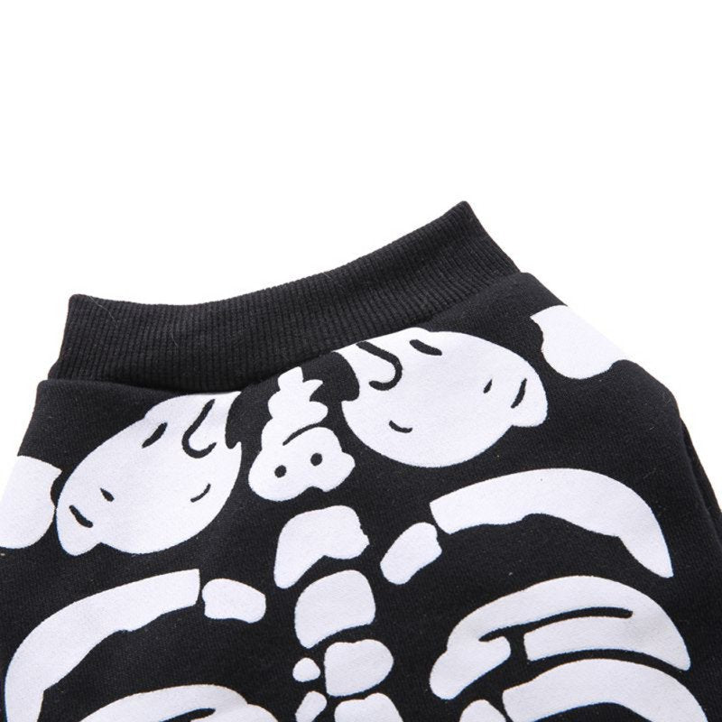 Pet Dogs Jumpsuit Halloween Skeleton Dog Hoodies, Costumes Clothes Apparel for Puppy Dog Cat, XL Animals & Pet Supplies > Pet Supplies > Cat Supplies > Cat Apparel JANDEL   