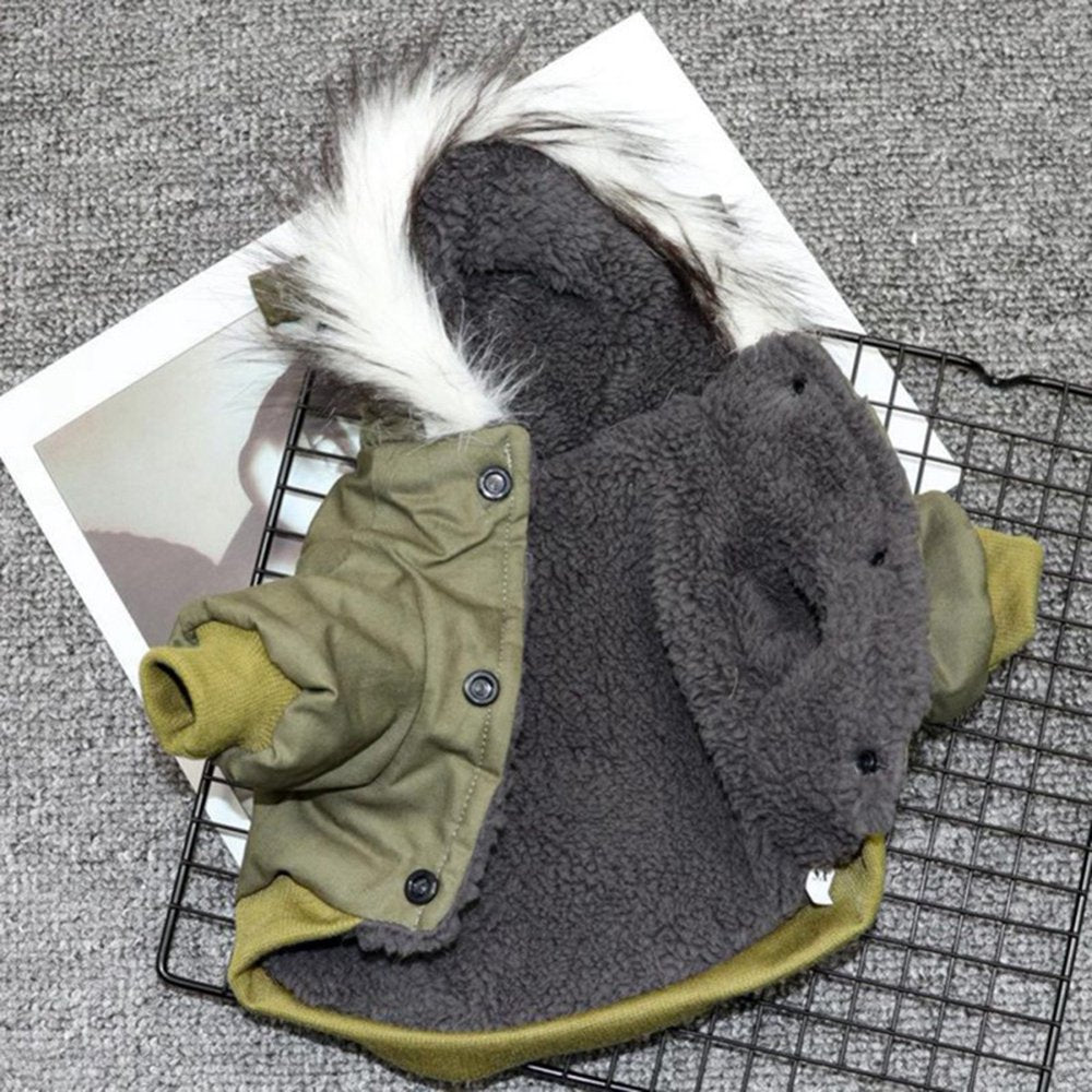 Keimprove Pet Dog Warm Snowsuit Clothes Waterproof Windproof Airman Fleece Winter Coat Puppy Apparel Cold Weather Dog Jacket XS-2XL Animals & Pet Supplies > Pet Supplies > Dog Supplies > Dog Apparel Keimprove   