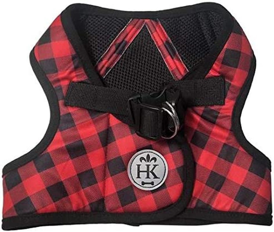 H&K Hudson Harness | Red (Extra-Small) | Easy Control Step-In Mesh Vest Harness for Dogs with Reflective Strips for Safety | Walking, Training Harness for Dogs Animals & Pet Supplies > Pet Supplies > Dog Supplies > Dog Apparel Huxley & Kent Buffalo Check Extra-Large 