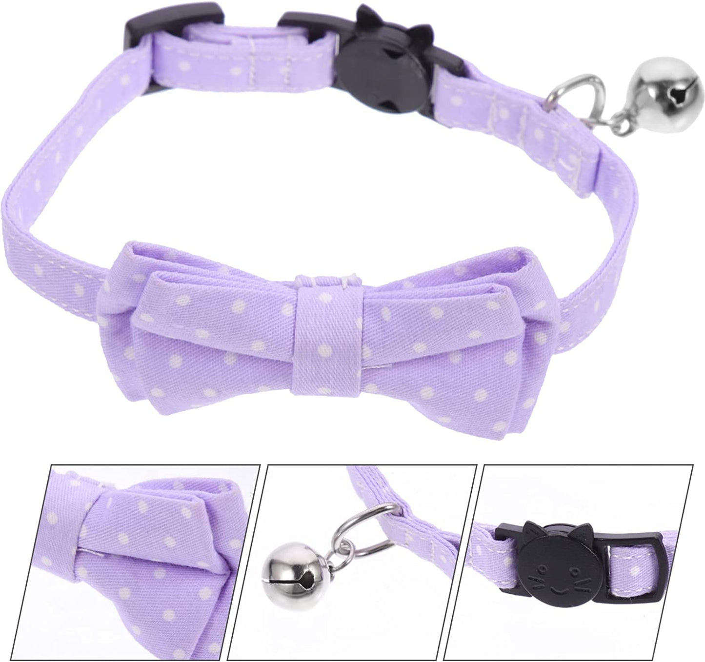 POPETPOP Dog Accessories Pet Dogs Collar Cat Neck Tie Adjustable Dog Collar Pets Bow Tie Cotton Neck Collar Bows Animals & Pet Supplies > Pet Supplies > Dog Supplies > Dog Apparel POPETPOP   