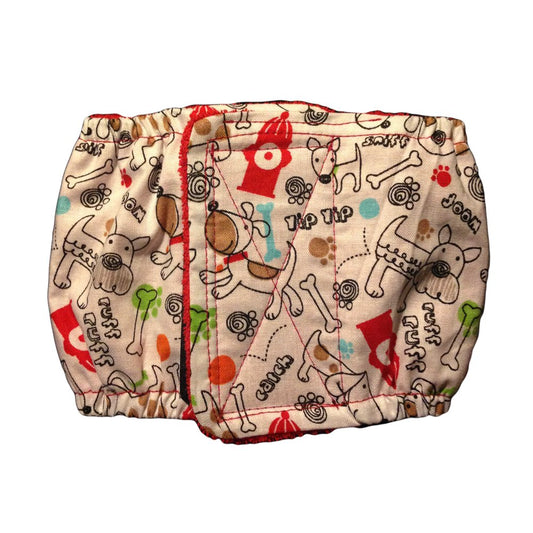 Barkertime Ruff Ruff Washable Dog Belly Band Male Wrap - Made in USA Animals & Pet Supplies > Pet Supplies > Dog Supplies > Dog Diaper Pads & Liners Barkertime L  