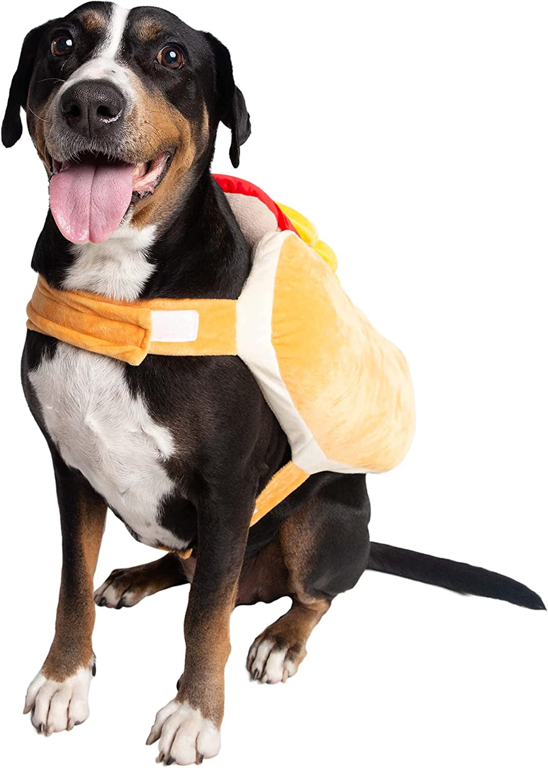 Pet Krewe Hot Dog Costume for Cats and Dogs | Large Pet Wiener Costume for Dogs 1St Birthday, National Cat Day & Celebrations | Halloween Outfit for Small and Large Cats & Dogs Animals & Pet Supplies > Pet Supplies > Dog Supplies > Dog Apparel Pet Krewe X-Large  