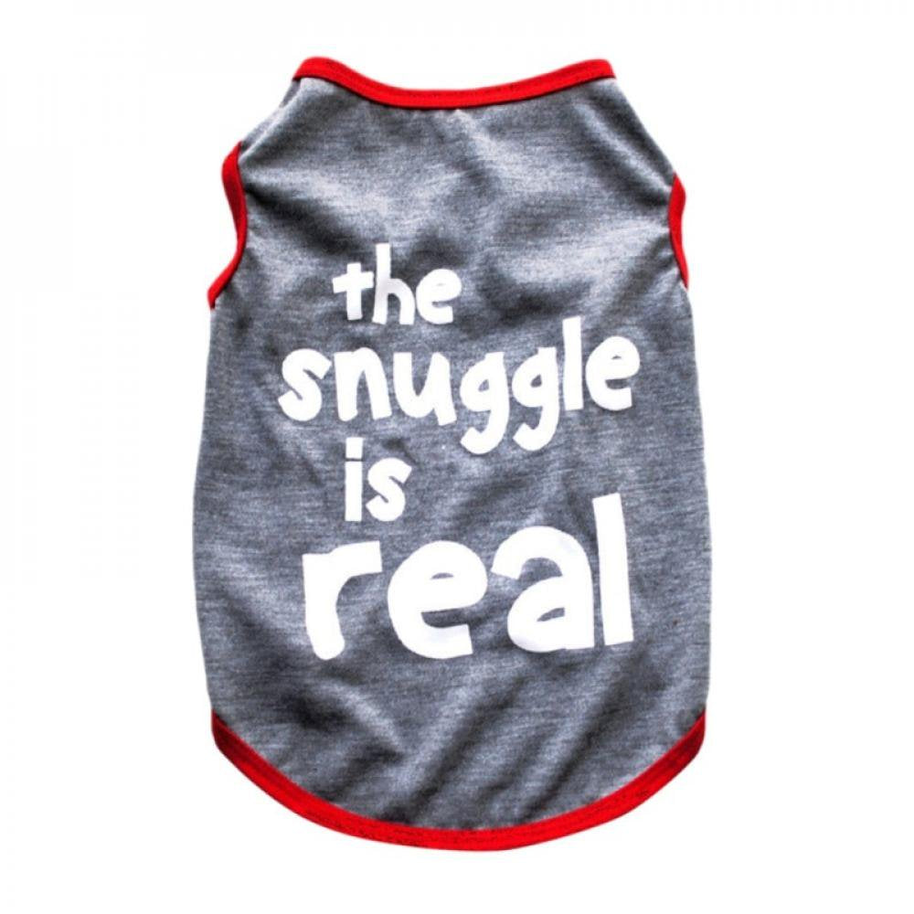 Monfince Puppy Clothes for Small Dog Boy Fashion Letter Summer Shirt for Chihuahua Yorkies Male Pet Outfits Cat Clothing Black Vest Funny Apparel, Purple, S Animals & Pet Supplies > Pet Supplies > Cat Supplies > Cat Apparel Monfince L Gray 