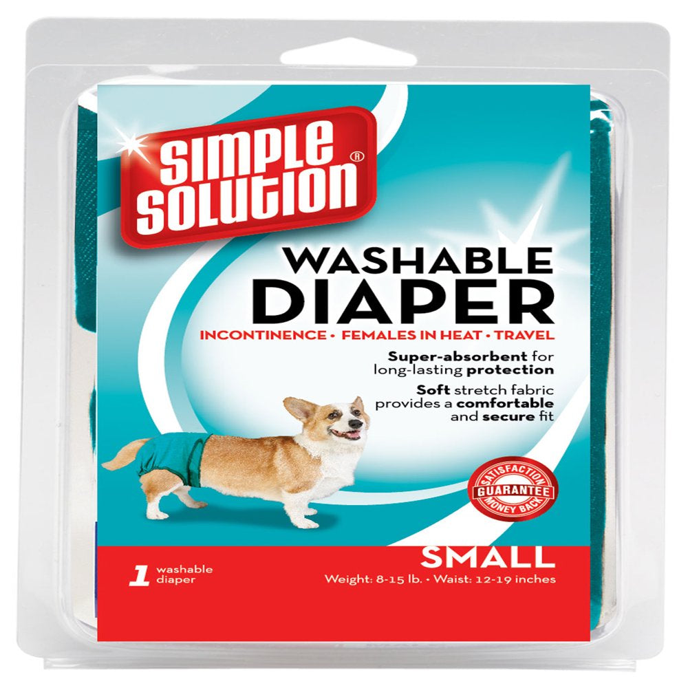 Simple Solution Washable Female Dog Diaper, Large, 1 Pack Animals & Pet Supplies > Pet Supplies > Dog Supplies > Dog Diaper Pads & Liners Simple Solution S  