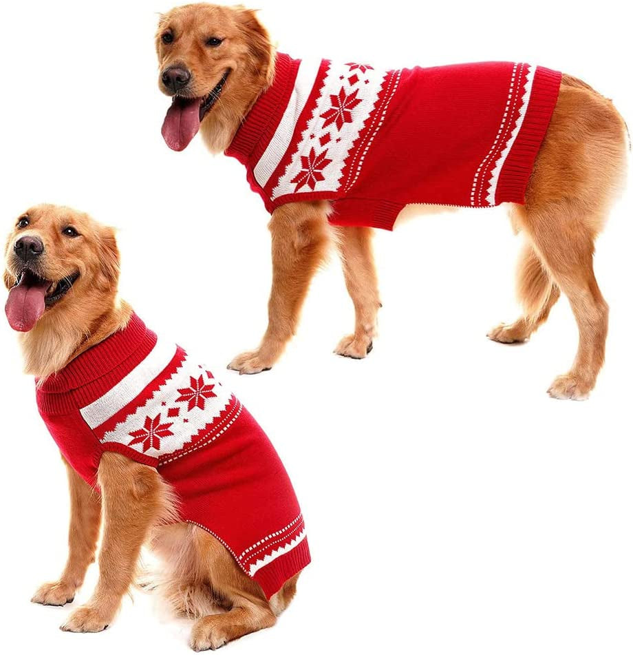 Mihachi Dog Sweater - Winter Coat Apparel Clothes with Colorful Stripes for Cold Weather Animals & Pet Supplies > Pet Supplies > Dog Supplies > Dog Apparel Mihachi   