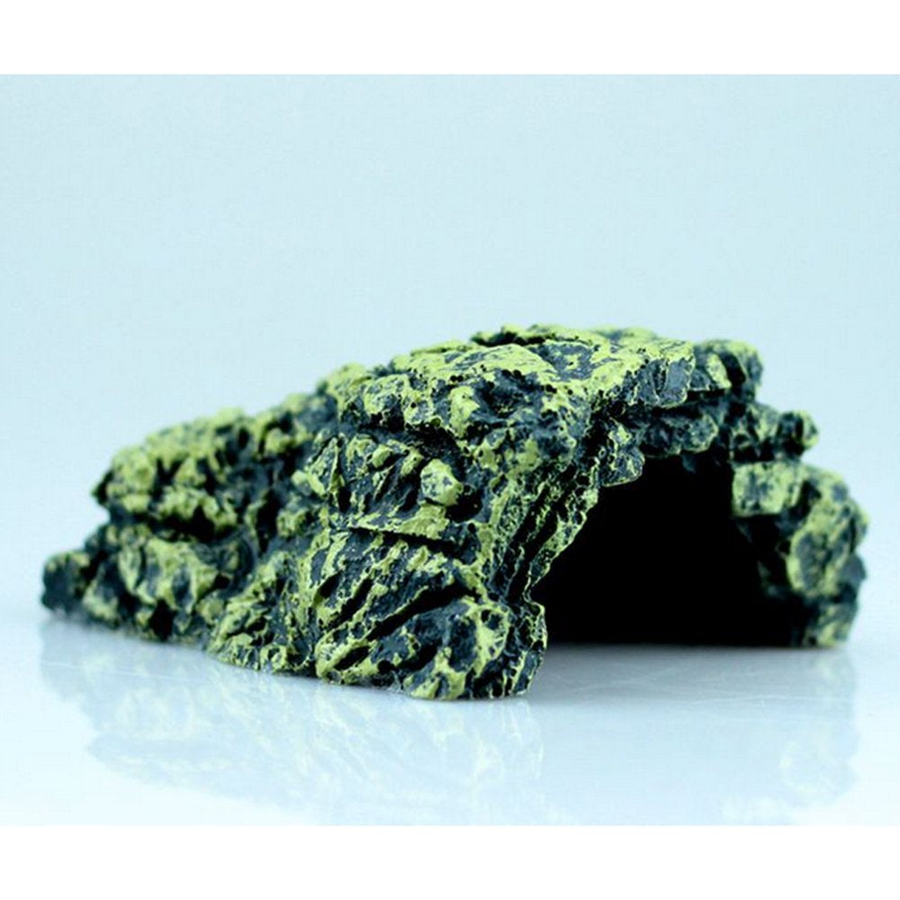 Reptile Cave, Amphibians Pet Tortoise Habitat Cave, Handcrafed from Premium and Resin - 5..7X2.36 Inch Animals & Pet Supplies > Pet Supplies > Small Animal Supplies > Small Animal Habitat Accessories DYNWAVE   