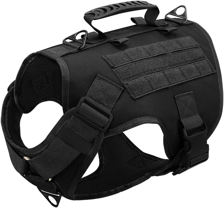 SXNBH Dog Harness Pet Military Training Dog Vest Shepherd Dog Harness Molle Vest for Medium Large Dogs ( Color : E , Size : M ) Animals & Pet Supplies > Pet Supplies > Dog Supplies > Dog Apparel chuju D Small 