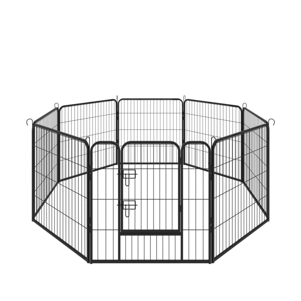 SUGIFT Foldable Exercise Pet Playpen, Dog Pen Pet Playpen Dog Run Fence,Black, Small/31.5 Inch X 31.5 Inch Animals & Pet Supplies > Pet Supplies > Dog Supplies > Dog Kennels & Runs SUGIFT   