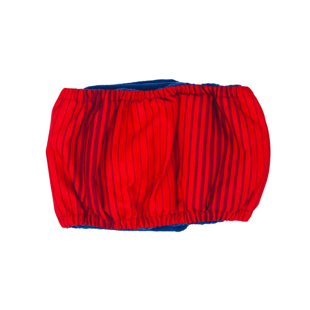 Barkertime Red Stripes Premium Waterproof Washable Dog Belly Band Male Wrap - Made in USA Animals & Pet Supplies > Pet Supplies > Dog Supplies > Dog Diaper Pads & Liners Barkertime   