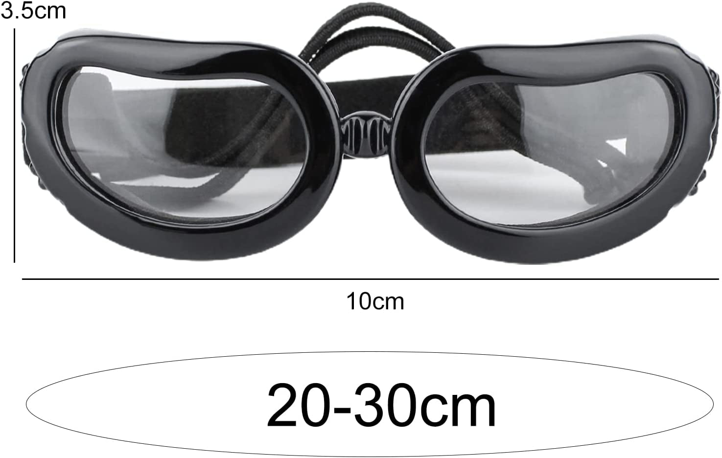 HEVIRGO Dog Glasses Useful UV Protection Eye Protective Pet Cat Dog Sunglasses Clear Animals & Pet Supplies > Pet Supplies > Dog Supplies > Dog Apparel HEVIRGO   