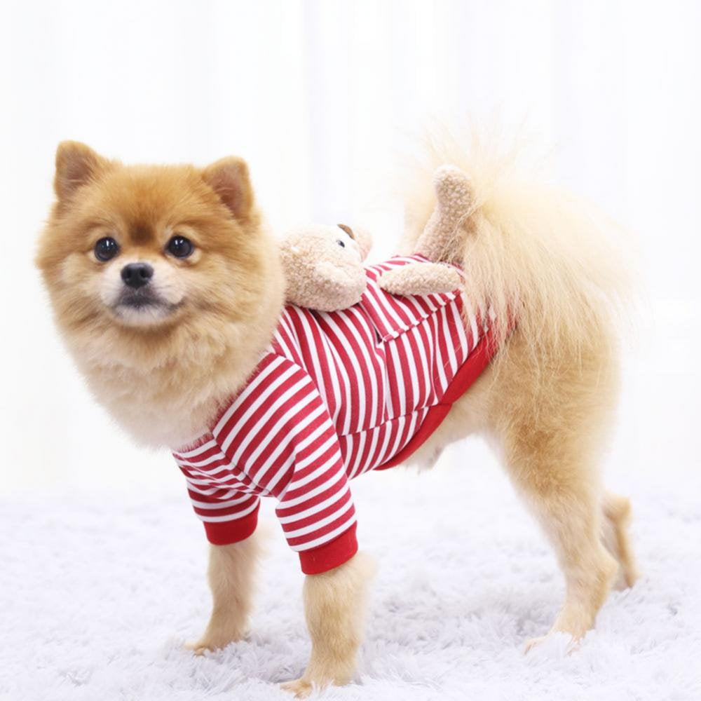 Dog Sweaters Pocket Bear Cold Weather Cute Dog Sweaters Clothes Apparel Costume Puppy Cat Autumn Winter Warm Coat Sweater for Small Dogs Cats Puppy Animals & Pet Supplies > Pet Supplies > Dog Supplies > Dog Apparel Stibadium   