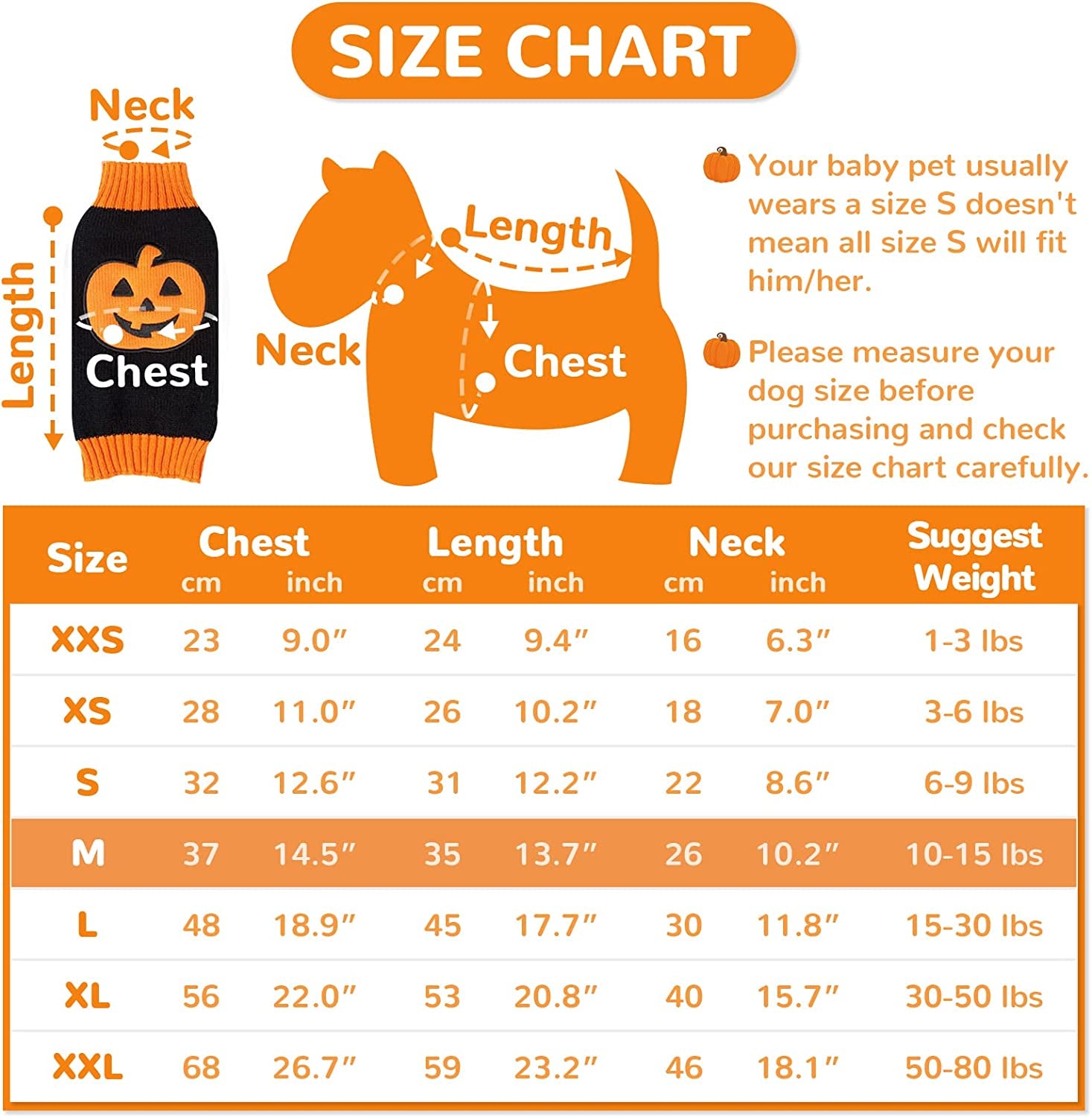 PETCARE Halloween Dog Sweater Ugly Funny Pumpkin Puppy Sweaters Halloween Costumes for Small Medium Large Dogs Cats Fall Winter Warm Soft Knit Vest Pet Dog Cat Kitten Clothes Big Dog Outfits Animals & Pet Supplies > Pet Supplies > Dog Supplies > Dog Apparel Yi Wu Shi Jia Chong Dian Zi Shang Wu Shang Hang   