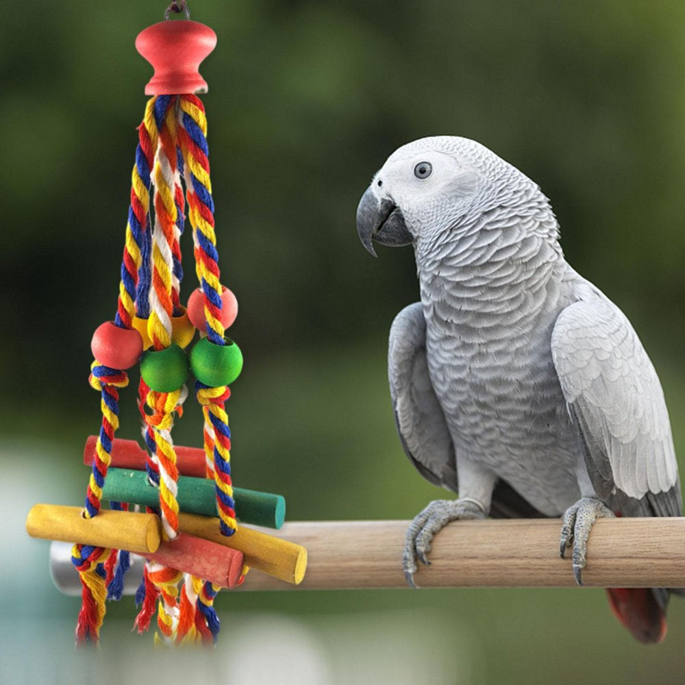 Bird Parrot Toys, Cage Accessories Hanging Chewing.Large Medium Bird Cage Parakeets, Cockatiels, Lovebirds, Conures, Parrots, Finch Animals & Pet Supplies > Pet Supplies > Bird Supplies > Bird Cage Accessories perfk   