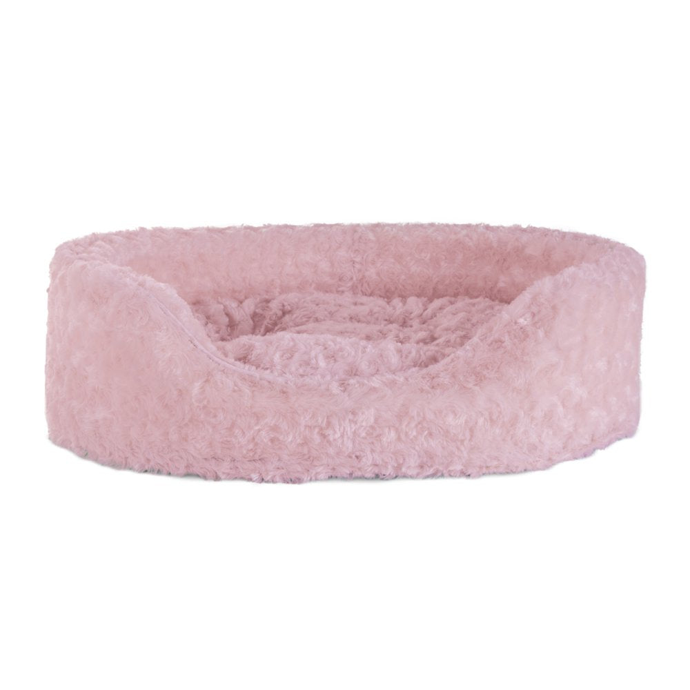 Furhaven | Oval Ultra Plush Pet Bed for Dogs & Cats, Strawberry, Medium Animals & Pet Supplies > Pet Supplies > Cat Supplies > Cat Beds FurHaven Pet   