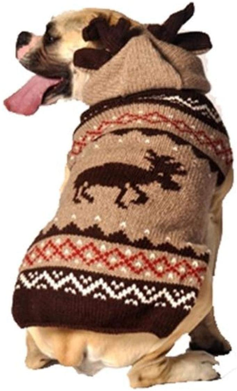 Chilly Dog Moosey Hoodie Dog Sweater, Medium Animals & Pet Supplies > Pet Supplies > Dog Supplies > Dog Apparel Chilly Dog   