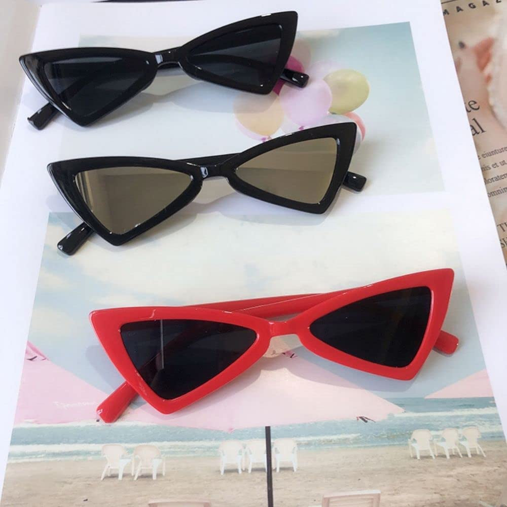 BAOQI Cat Sunglasses Cool Plastic Dog Sunglasses Pet Cute and Funny Sunglasses Dog Cat Cosplay Party Costume Photo Props(Black) Animals & Pet Supplies > Pet Supplies > Dog Supplies > Dog Apparel BAOQI   