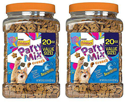 Purina Friskies Party Mix Crunch Beachside Cat Treats 2 Pack (20 Oz. Each) Animals & Pet Supplies > Pet Supplies > Cat Supplies > Cat Treats purina friskies   