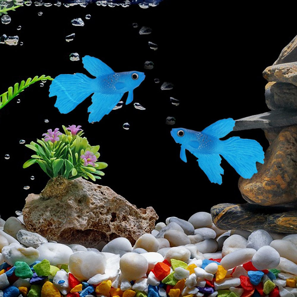 Silicone Artificial Fish Aquarium Decortion High Simulation Lifelike Floating Fake Betta Fish Tank Ornament Animals & Pet Supplies > Pet Supplies > Fish Supplies > Aquarium Decor Namotu   