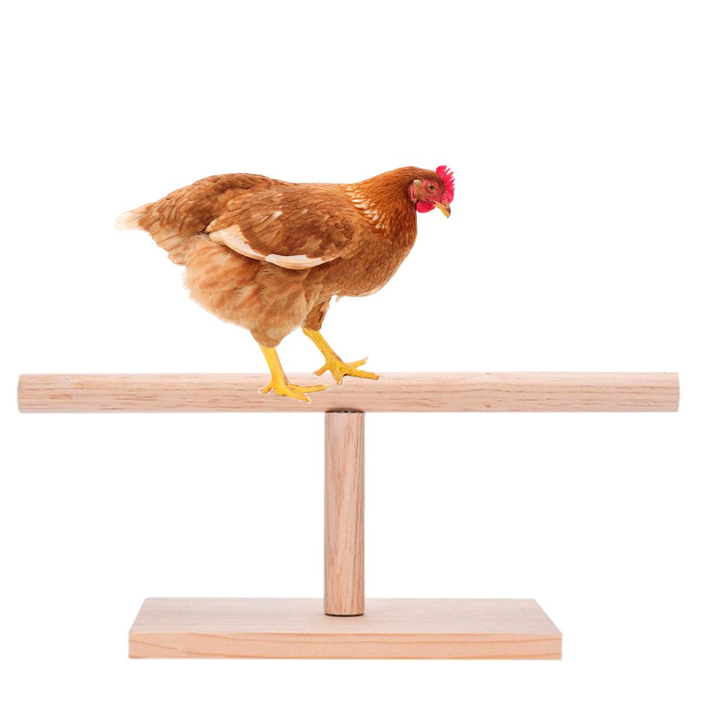 Chicken Wooden Stand Natural Wood Table Perch with Base Training Bar Paw Grinding Toy for Large Birds Cage Accessories Animals & Pet Supplies > Pet Supplies > Bird Supplies > Bird Cage Accessories UAOUIRA   