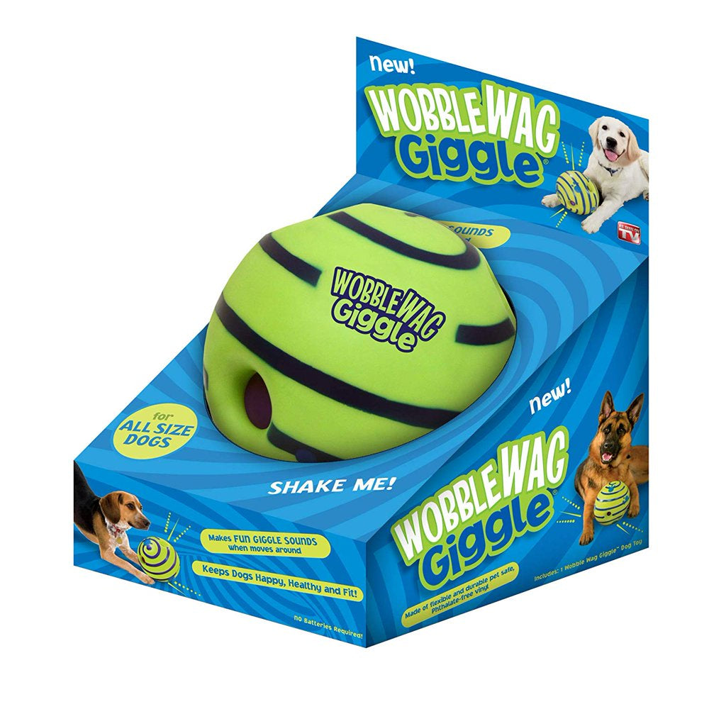 Allstar Marketing Wobble Wag Giggle Ball Dog Toy as Seen on TV Animals & Pet Supplies > Pet Supplies > Dog Supplies > Dog Toys All Star   